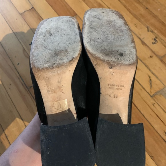 Scarlett made in Italy horsebit block heel leather shoes - Picture 6 of 7